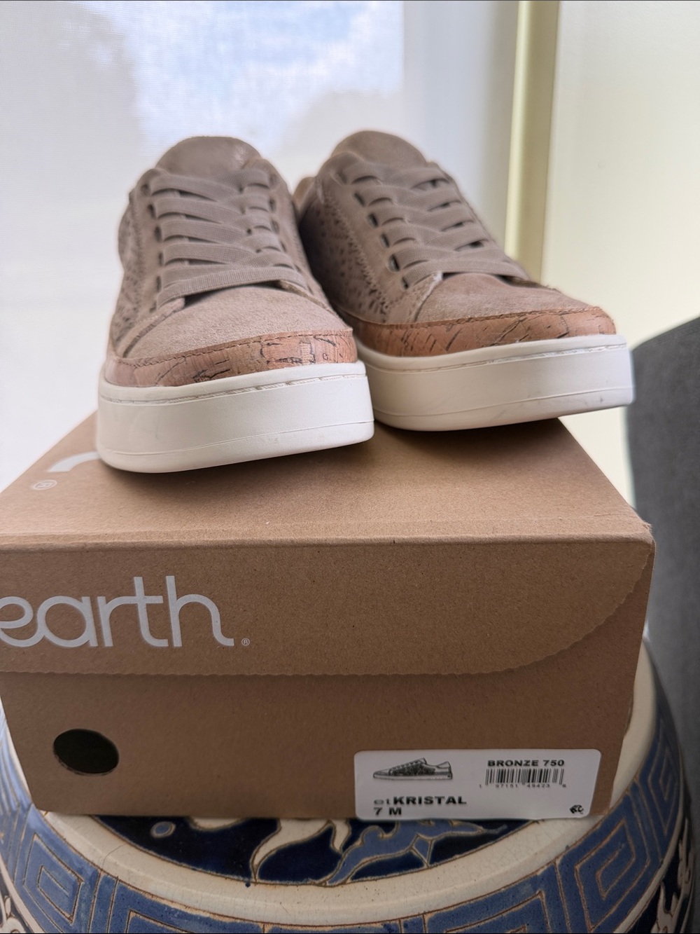 Earth Women's Taupe Casual Lace-Up Sneaker - Picture 4 of 4